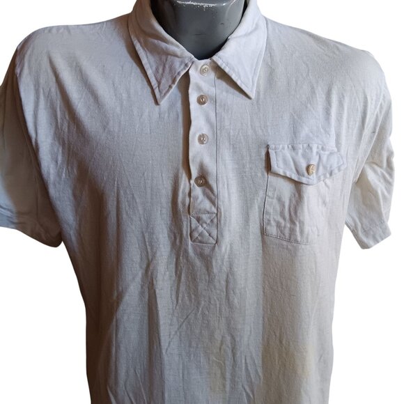 Vintage Sigallo Mens XL Shirt Single Stitch 1980's Distress Grandpa Buttery Thin - Picture 1 of 6